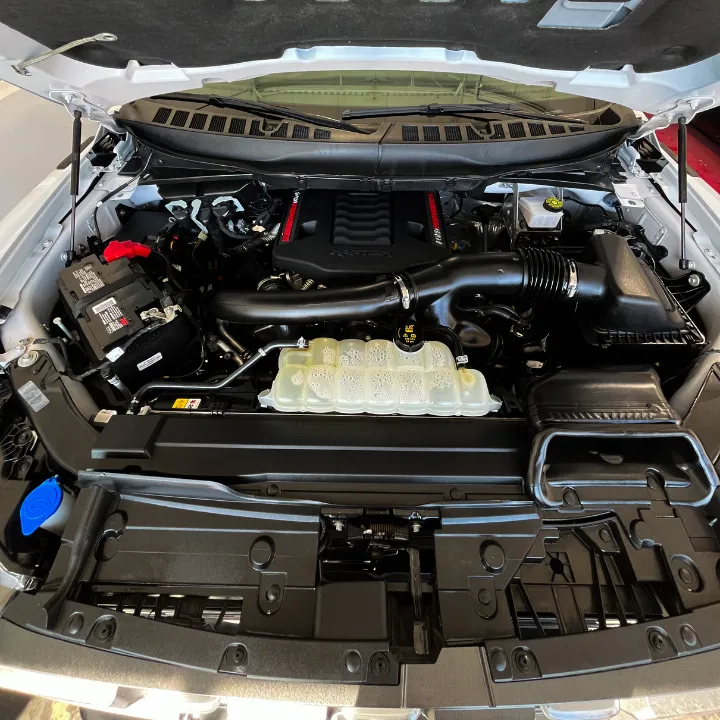 Clean engine after engine detailing