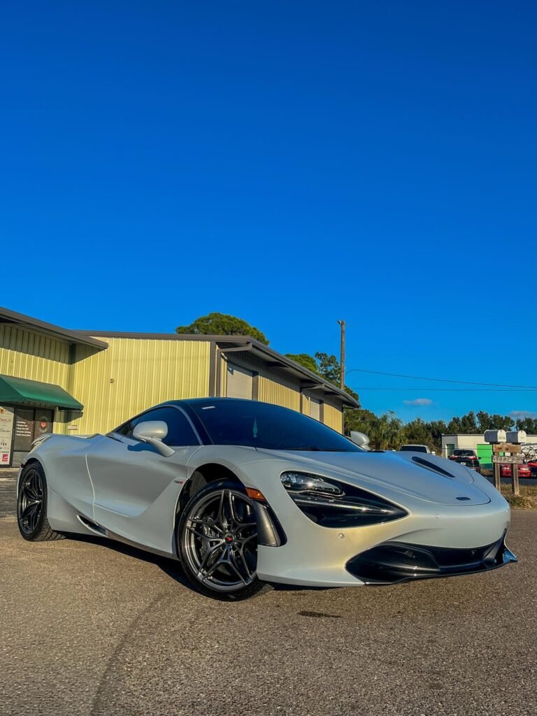Fully paint corrected and ceramic coated Mclaren 720s with elite finish