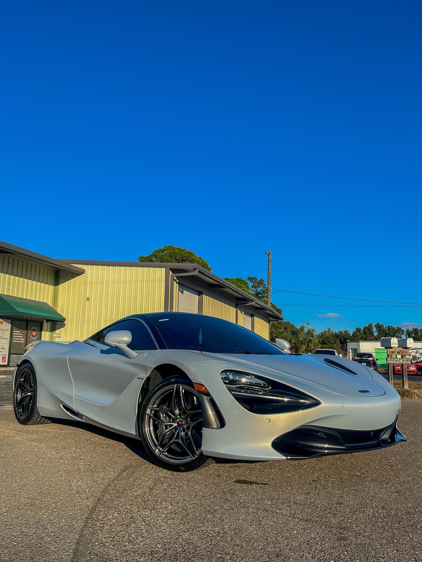 Fully paint corrected and ceramic coated Mclaren 720s with elite finish